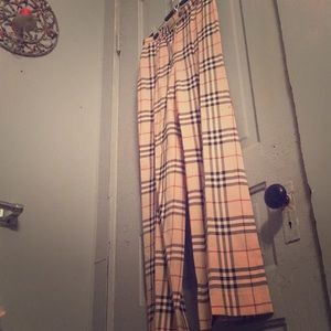 Burberry Plaid Pants